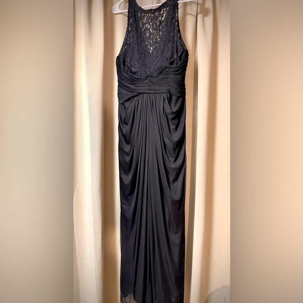 David's Bridal Black Maxi Dress